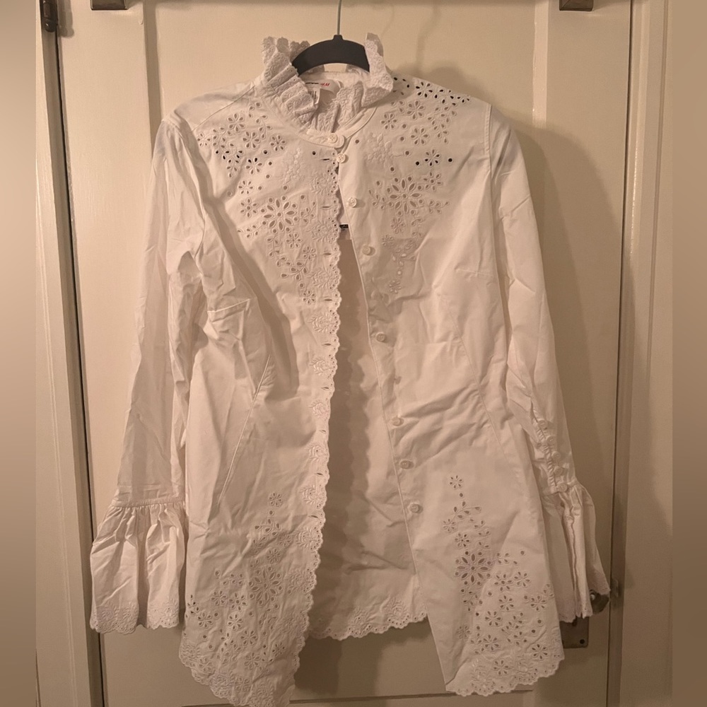 H&M Paco Rabanne Eyelet Dress Shirt